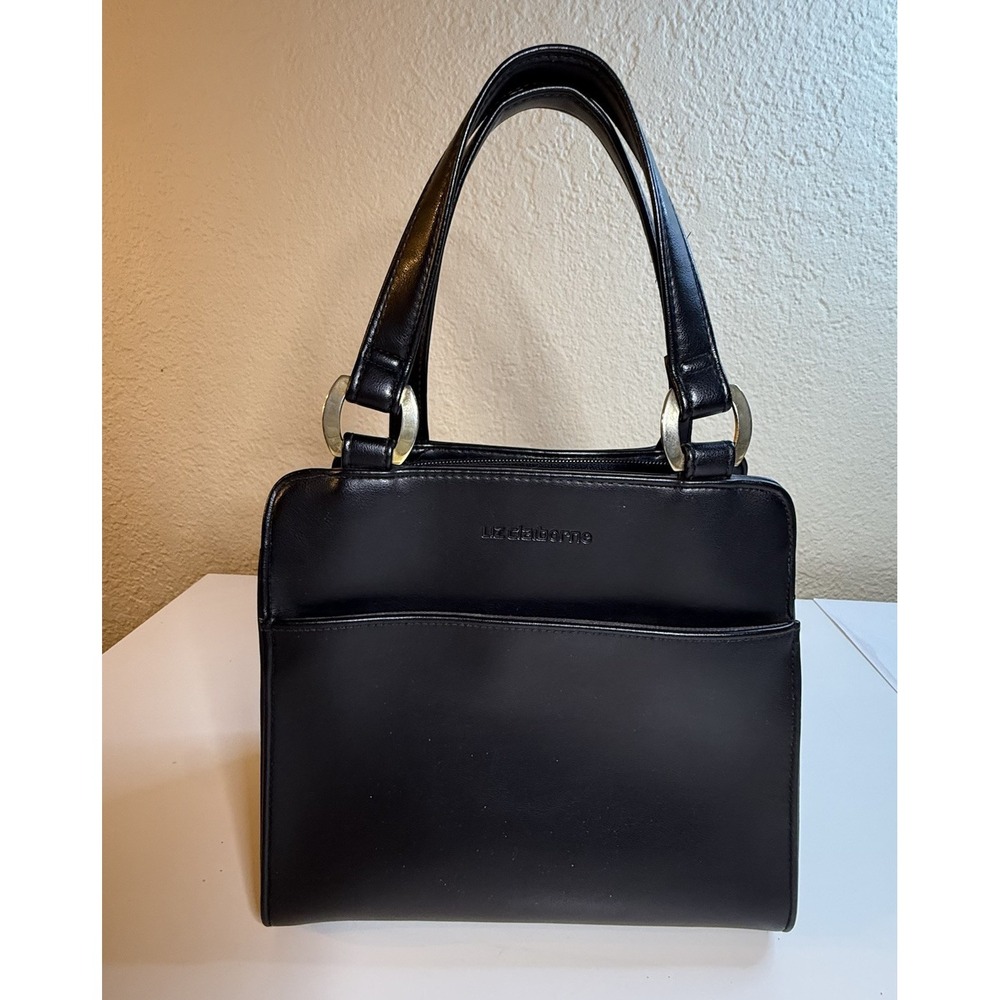 Liz Claiborne Black Double Handle Handbag bag